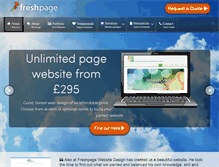 Tablet Screenshot of freshpage.co.uk